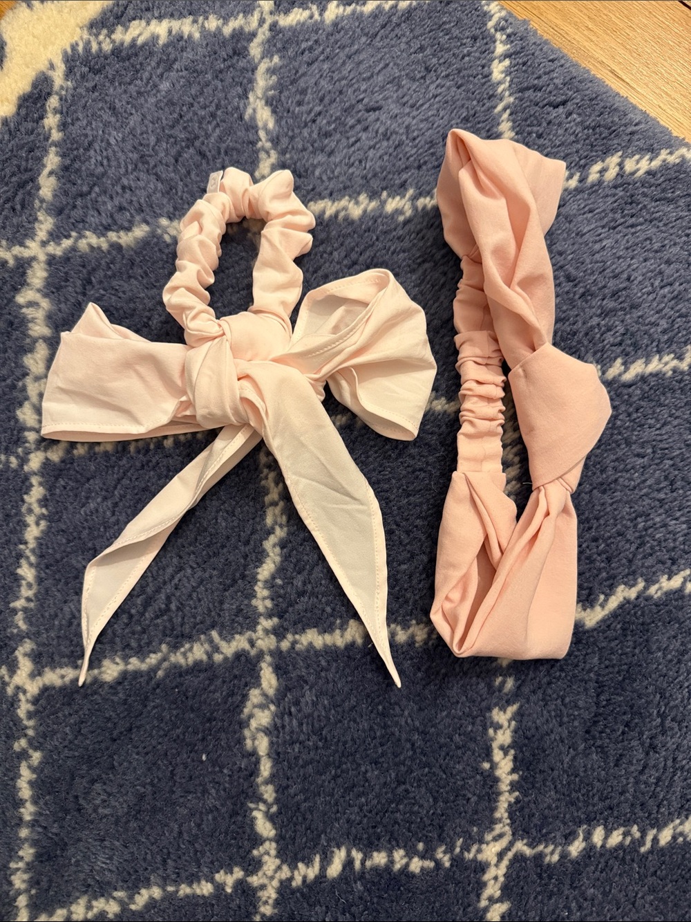 lululemon athletica Pink Bow Scrunchie and Twist Headband - OS